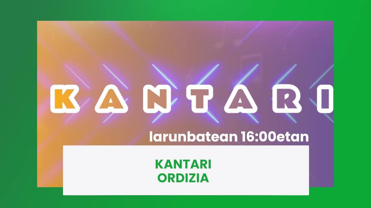 Ordiziako Kantari saioko grabaketak zuzenean