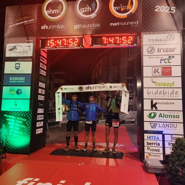 Ehunmilak Ultra-Trail 2025: Ander Gerrikaetxebarria eta Maria Victoria Soler izan dira garaile
