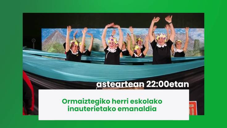 Ormaiztegiko herri eskolako inauterietako emanaldia