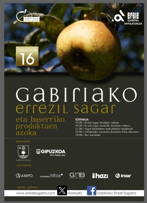 Gabiriako errezil sagar eta baserriko produktuen azoka