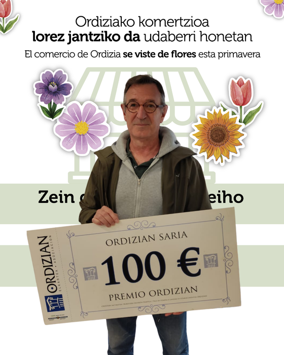 Jon Alzolak 100 euroko erosketa-balea irabazi du erakusleiho lehiaketako bozketan