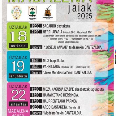 Alegi auzoko Madalena jaiak
