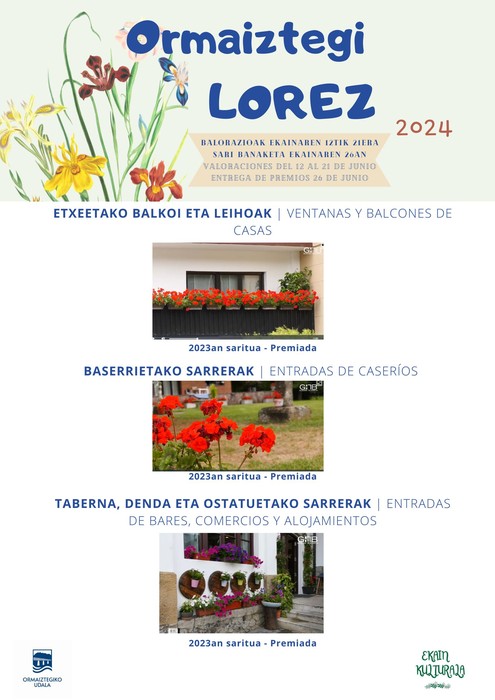 Ormaiztegi Lorez sari banaketa