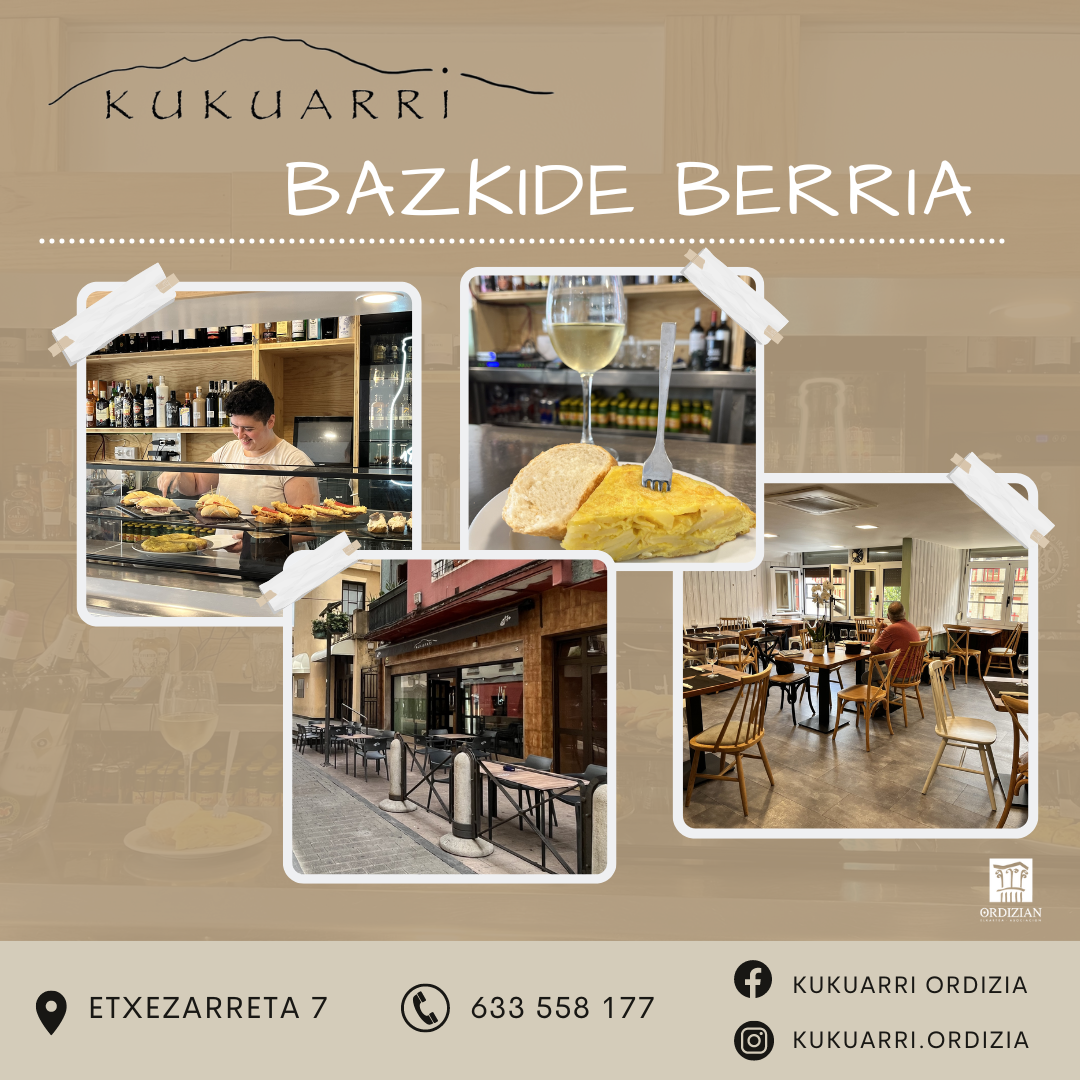 BAZKIDE BERRIA: KUKUARRI TABERNA