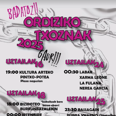 Ordiziako txoznak 2025