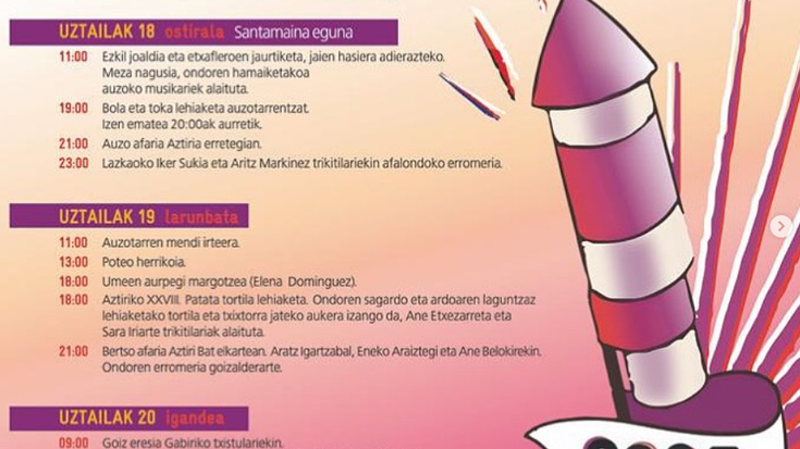 Aztiriako Santa Marina jaiak