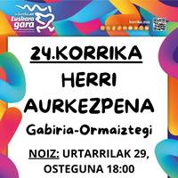 24. Korrikaren herri aurkezpena