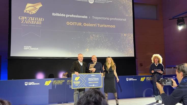 Goiturrek Gipuzkoako Zaindari Turismo saria jaso du
