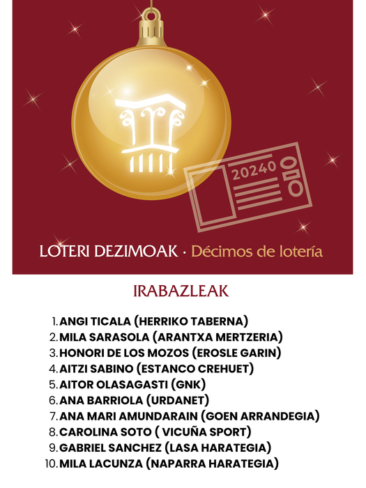 2. ZOZKETA - LOTERI DEZIMOEN IRABAZLEAK