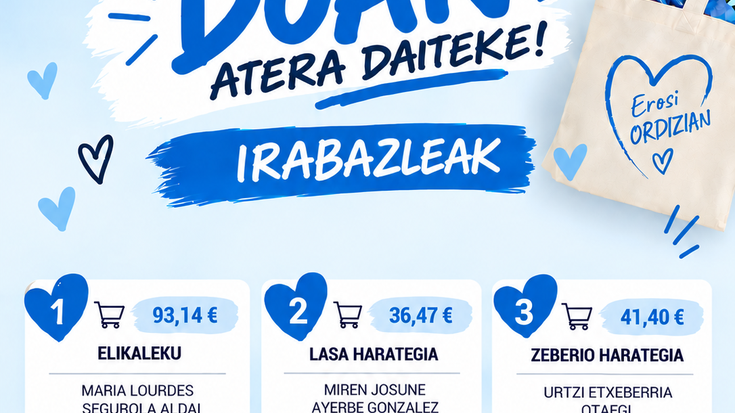 ORDIZIAN TXARTELAREN IRAILEKO KANPAINAK BADITU IRABAZLEAK! (2)