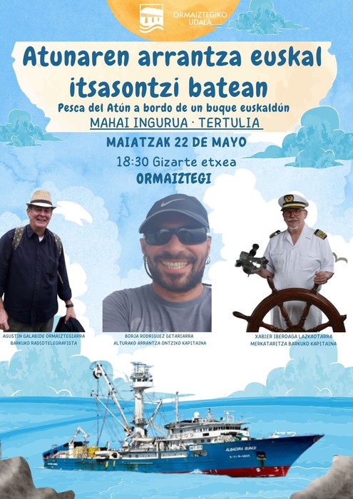 Atunaren arrantza euskal itsasontzi batean