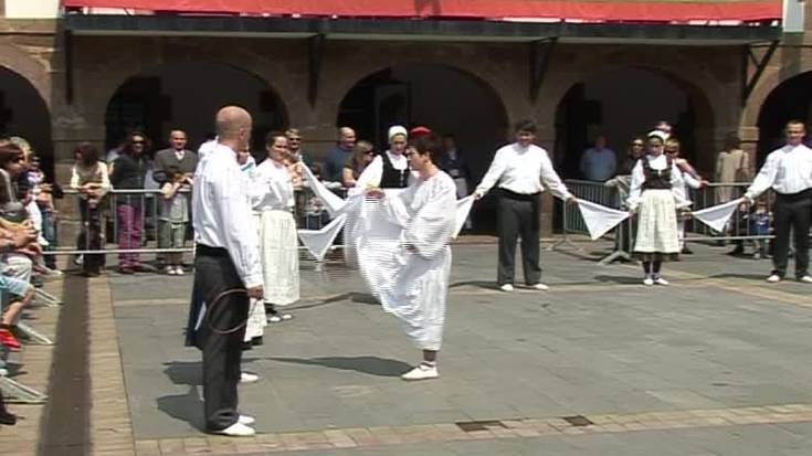 Lazkaoko festak agintarien sokadantza San prudentzio egunean