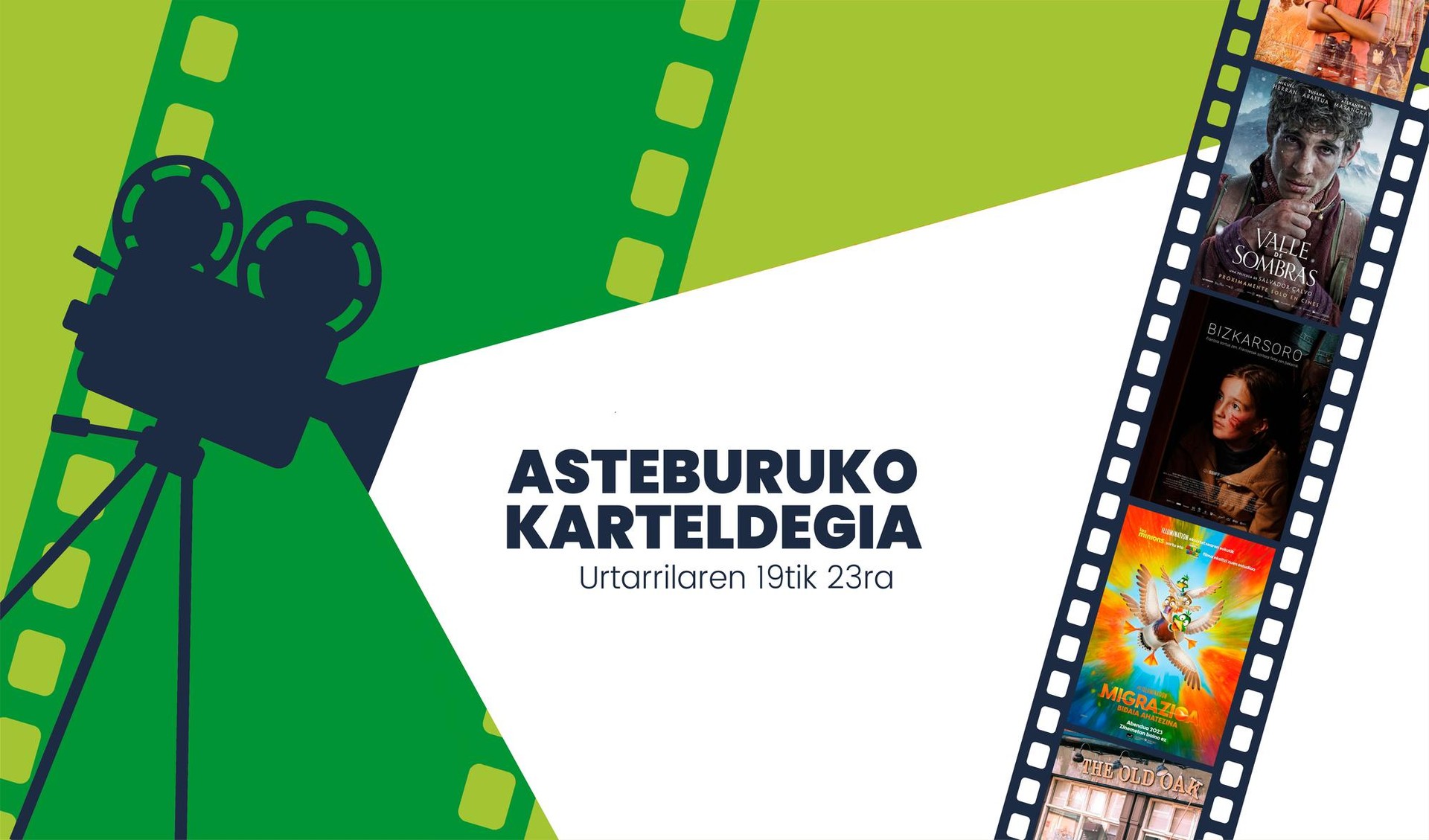 Asteburuko antzerki eta zinema karteldegia