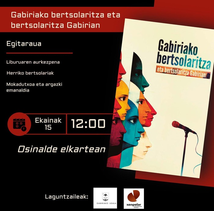 'Gabiriako bertsolaritza eta bertsolaritza Gabirian' liburu aurkezpena