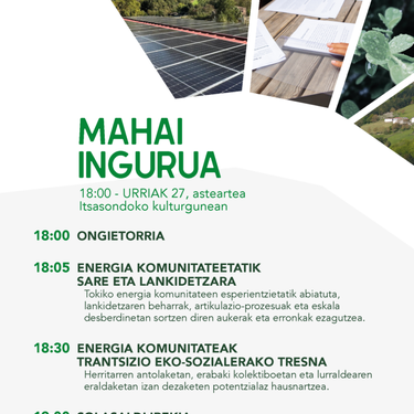 Energia Komunitateak. Zer egin dezakegu Goierrin? mahai-ingurua