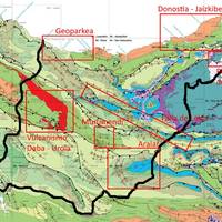 Gipuzkoako mapa geologikorantz joanez