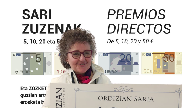 ORDIZIAN VISA TXARTELA: Apirileko sari banaketa