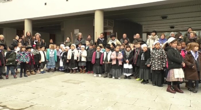 Urdaneta eskolako haurren Santa Ageda bezpera