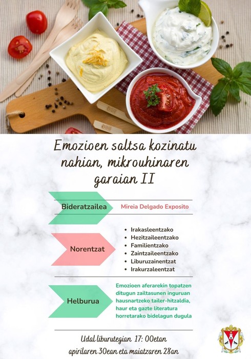 "Emozioen saltsa II" literatur tailerra