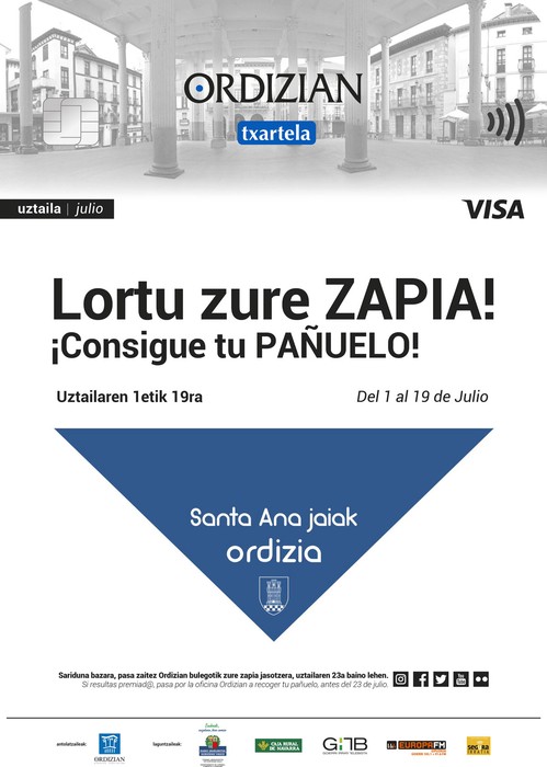 ORDIZIAN VISA TXARTELA: Irabazi festetako zapia