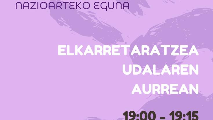 Emakumen kontrako indarkeriaren aurkako elkarretaratzea