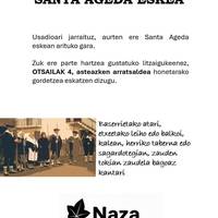Santa Ageda eskea