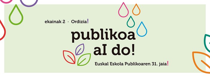 Euskal Eskola Publikoaren 31. Jaia asteburu osoko egitarauarekin dator