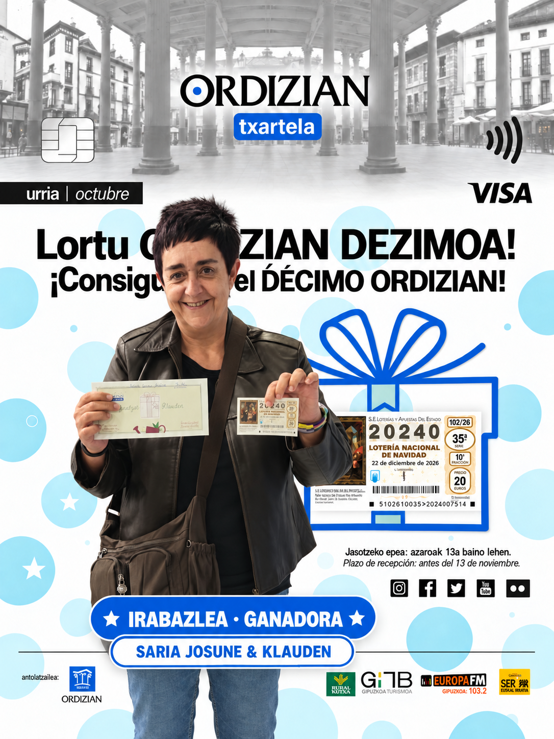 ORDIZIAN TXARTELAK SARIA DU!
