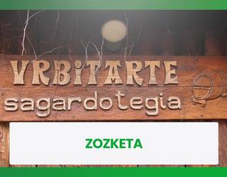 2 lagunentzako otordua Urbitarte sagardotegian