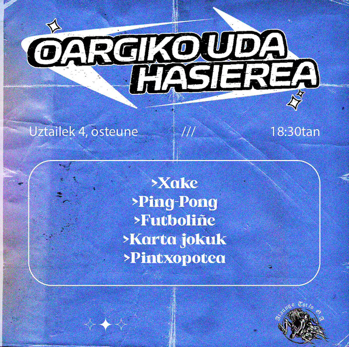 Oargiko uda hasiera