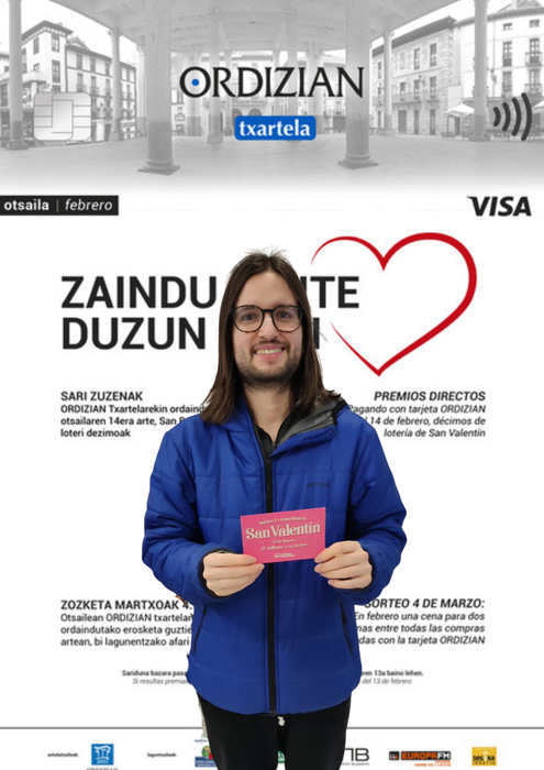 ORDIZIAN VISA TXARTELA: Otsaileko sariak banatzen