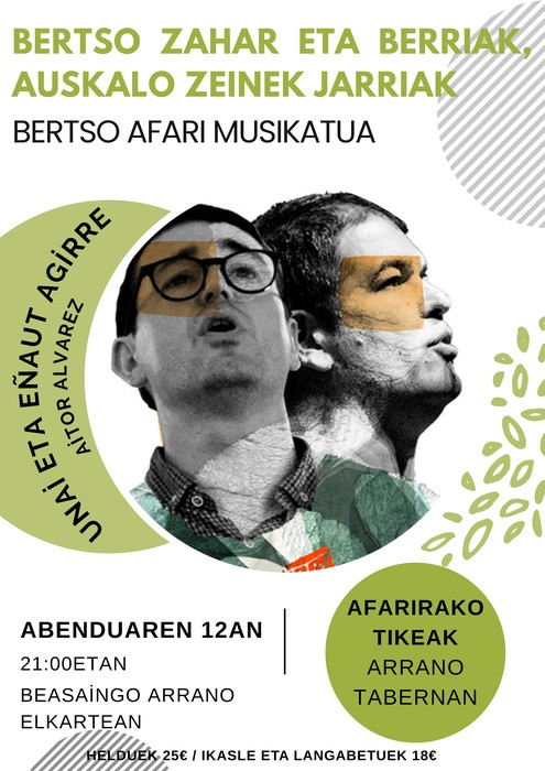 Bertso afari musikatua