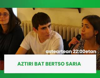 GAUR GOIERRI TELEBISTAN: Aztiri Bat Bertso Saria