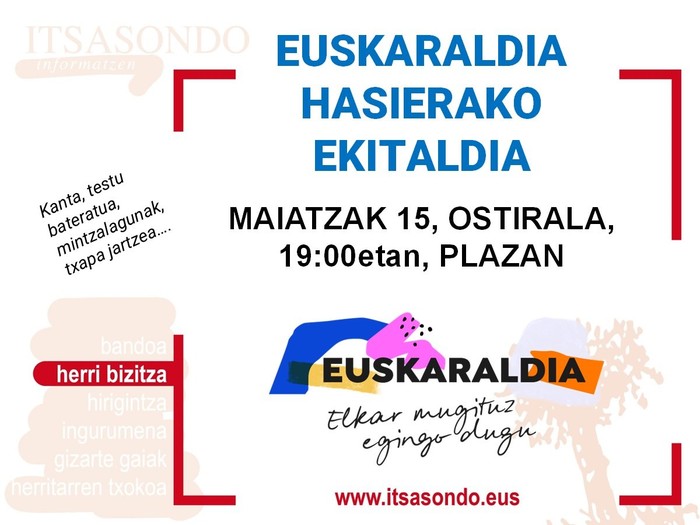 Euskaraldia hasierako ekitaldia