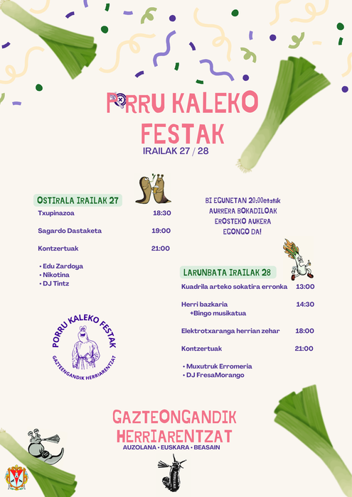 Porru kaleko festak