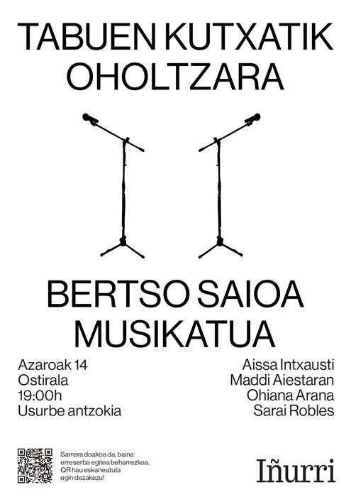 Tabuen kutxatik oholtzara"