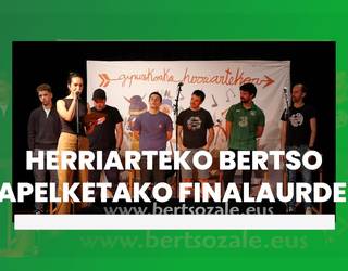 Herriarteko Bertso Txapelketako finalaurdena Zaldibian