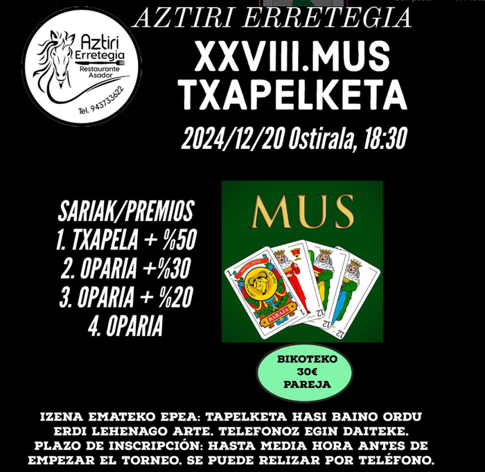 XXVIII. Mus Txapelketa