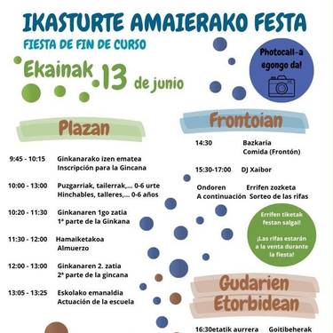 Urdaneta Eskolako ikasturte amaierako festa