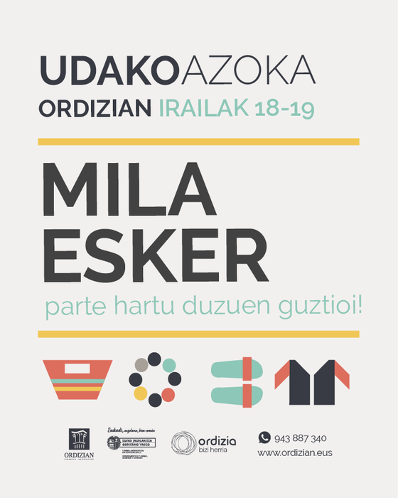 ESKERRIK ASKO UDAKO AZOKA POSIBLE EGIN DUZUEN GUZTIOI!