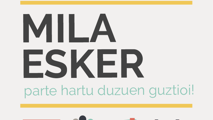 ESKERRIK ASKO UDAKO AZOKA POSIBLE EGIN DUZUEN GUZTIOI!