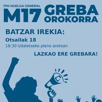Greba Orokorra - Batzar irekia