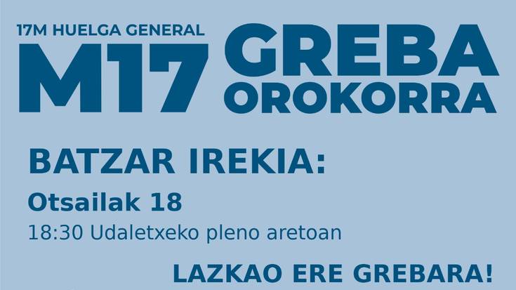 Greba Orokorra - Batzar irekia