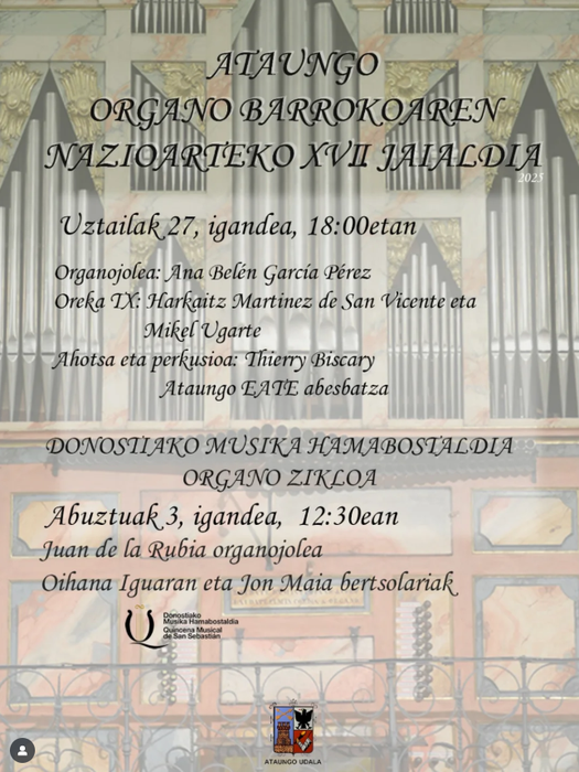 Ataungo Organo Barrokoaren Nazioarteko XVII. Jaialdia
