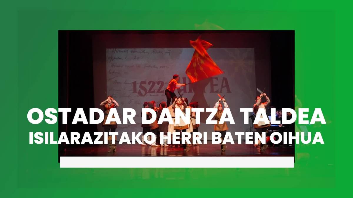 Euskal Herriaren historia errepasatu zuen dantza eta musikaren bidez Ostadar Dantza Taldeak
