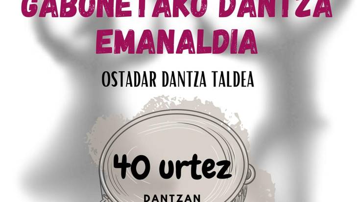 Ostadar bat dantzatuz, herriak sortua herriari eskainiz,  jarrai zagun dantzan