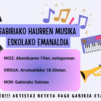 Gabiriako haurren musika eskolako emanaldia