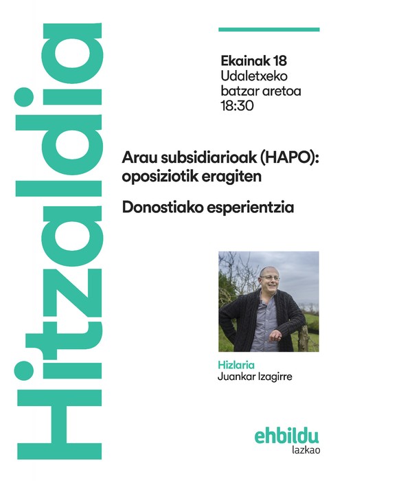 Arau subsidiarioak (HAPO), oposiziotik eragiten