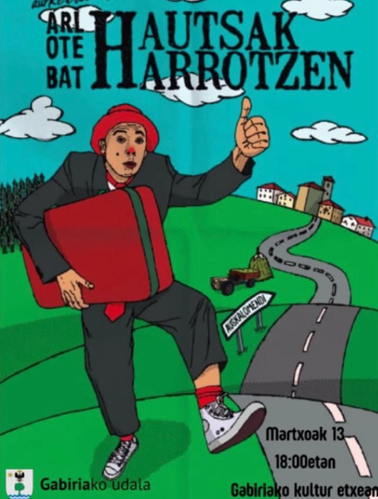Arlote bat hautsak harrotzen