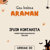 Gau Beltza: Ipuin kontaketa